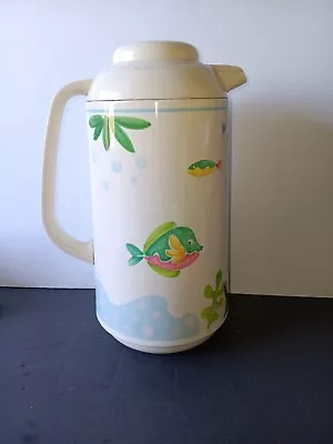 Vintage Studio Nova  Barrier Reef Insulated Pitcher Carafe Fish Tiki Bar Mikasa • $35