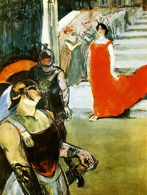 Messalina Descending By Toulouse Lautrec Giclee Fine Art Print Repro On Canvas   • $49.95