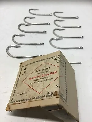 10 Vintage O. Mustad & Son Sea Demon Hooks Size 6/0 NOS • $22