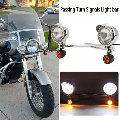 Passing Turn Signals Light Bar For Kawasaki Vulcan VN 800 900 1500 1600 1700 • $89.99