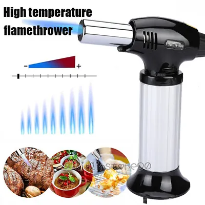 Refillable Gas Micro Mini Torch Cigar Lighter Soldering Welding Flame Adjustable • $16.09