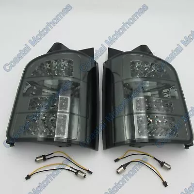 Fits VW Volkswagen Transporter/Caravelle T5 LED Smoked Rear Lights Pair 03-10 • $218.85