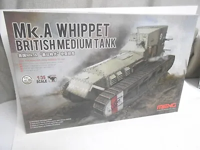 Meng 1/35 British Mk. A Whippet Medium Tank TS-021 Model Kit • $34.95