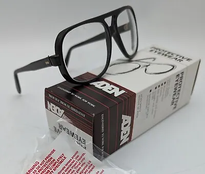 Vintage New Old Stock Aden Vintage Safety Glasses Black Frame / Clear Lens  • $19.50