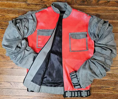 Back To The Future II Costume Jacket Prop Replica Marty McFly Faux Leather • $40