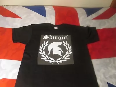 £12.25 • Buy T Shirt Skinhead Girl Skingirl Laurels Helmet