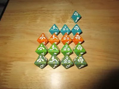 Dragon Dice Minor Terrains Set Almost Complete TSR Original Vintage Hardly Used • $25