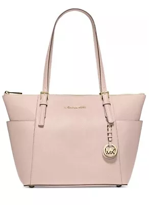 Michael Kors Jet Set East West Top Zip Tote NWOT Soft Pink/Gold • $95