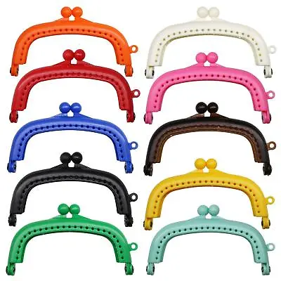 10Pc Wallet Coin Bag Kiss Clasp Lock DIY Craft Arch Metal Purse Frame Making • £8.46