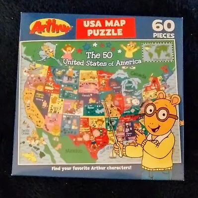 Arthur's United States USA Map 60-Piece Puzzle SAME-DAY SHIP • $4.90