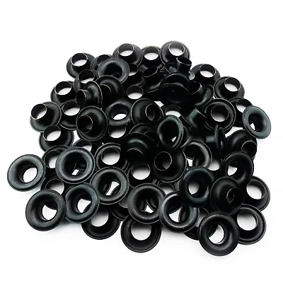 C.S. Osborne Black Grommets & Washers #B1-0 Size 0 (1/4  Hole) 144 Sets • $18.75