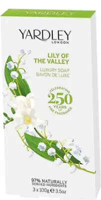 £7.59 • Buy Yardley London Lily Of The Valley Luxury Soap - 3 Pack