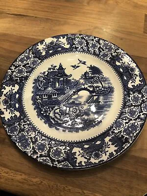 Antique Olde Alton Ware Plate Pagoda Design Blue And White Side Plate • £9