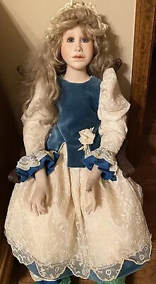 VINTAGE ARTIST DOLL VLASTA PAT THOMPSON AMELIA PORCELAIN DOLL #13/95  40” Tall • $199