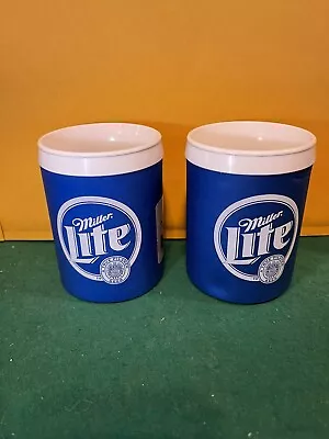 A Lot Of 2 Vintage Miller Genuine Draft Beer Can Koozies  Foam Drink • $16.99