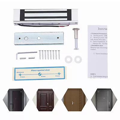 350Lbs Kit Electric Door Lock Magnet Electromagnet Magnetic Access Contrl System • $19.95