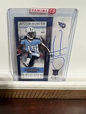 $20 • Buy 2013 Justin Hunter Panini Contenders Rookie Ticket Autographed RC #216
