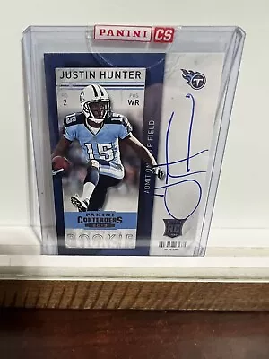 $20 • Buy 2013 Justin Hunter Panini Contenders Rookie Ticket Autographed RC #216
