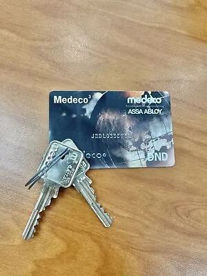 Medeco M3 Card 2 Keys New High Security Keys Locks Locksmith 5 Pins • $15