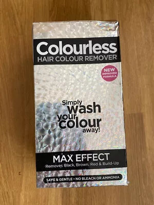 Colourless Max Effect Hair Colour Remover Simply Wash Your Colour Away • £3.95