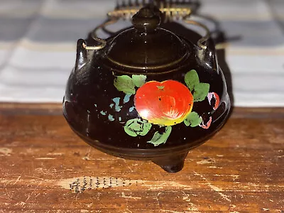 Vintage Porcelain Hand Painted Kettle Pot • $15.90