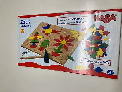 Pre Owned HABA Shape Tack Set - Nagelspiel Zack 2310 Hammer Nail Geometric • $12