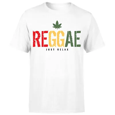 Reggae Just Relax T Shirt  Rasta Jamaica Bob Marley Mens T Shirt Top #Or#P1#A • £9.99