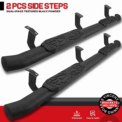 FOR 2005-2023 TOYOTA Tacoma Double Cab 3.5“ Step Curved Running Boards NerfBar • $143.99