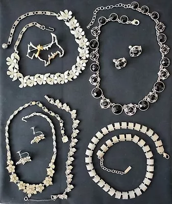 8 Vintage DESIGNER SIGNED JEWELRY Lot NAPIER LISNER BOGOFF NECK EAR WRIST BROOCH • $19.99