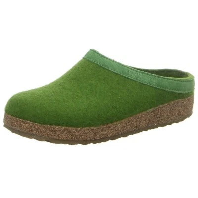 Haflinger 713001-36 TORBEN Womens Comfort Lightweight Felt Clogs Grass Green • £72.99