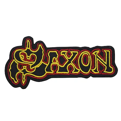 £2.49 • Buy Saxon Rock Music Band Logo Patch Iron On Sew On Embroidered Patch For Shirts