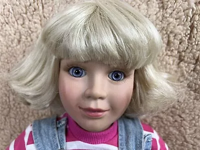 Vtg 1997 My Twinn Doll Blonde Hair With Purple Violet Eyes Original Outfit 23  • $29.99