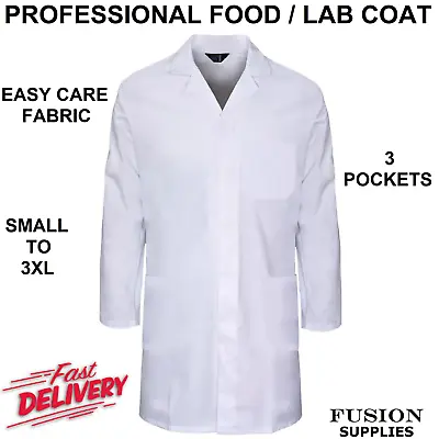 Lab Coatwhite Xxs-5xlmen'sladiesstudentcollegeschoolprofessionalvetuni • £14.99