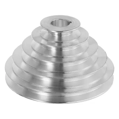 Aluminum A-Type 5 Step Pulley Wheel 25mm Bore 55-150mm Outer Dia For 12.7mm Belt • $36.15