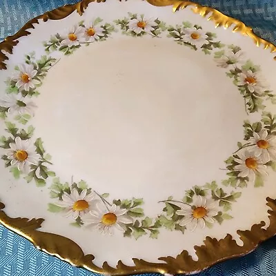 Antique Hand-Painted T & V Limoges 11½  Daisy Plate Preowned - No Chips • $49.98