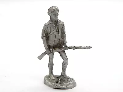 Vintage Collectible Pewter Soldier Figure Miniature 2.5  Marked G • $9.99