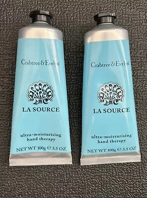 New Crabtree And Evelyn La Source Ultra Moisturising Hand Therapy/Cream 100ml X2 • £35