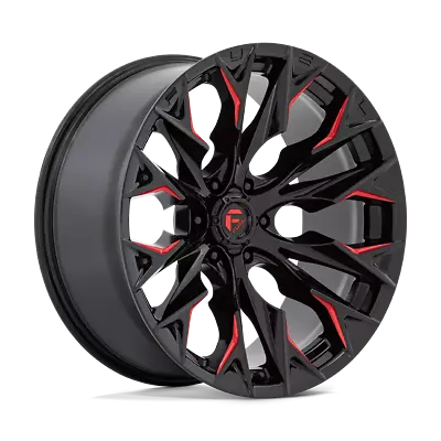Fuel 1PC D823 FLAME Gloss Black Candy Red 22x10 -18 6x135 Wheels Set Of Rims • $2288