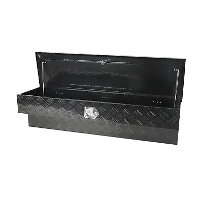 Aluminum 48 Inch Side Mount Tool Box Side Truck Box With Paddle Latch Black • $242.48