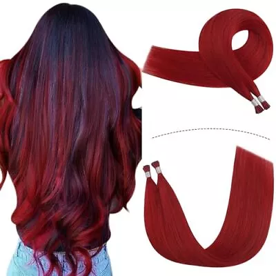 I Tip Hair Extensions Human HairYoungSee Human Hair Extensions Itip Red Hair... • $59.55