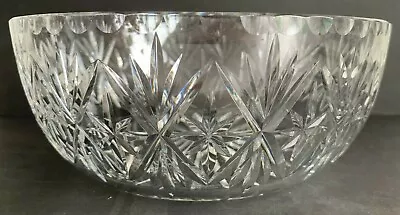 Vintage Edinburgh Crystal Clear Cut Glass 8  Fruit Salad Bowl 1970s Design K29 • £9.99