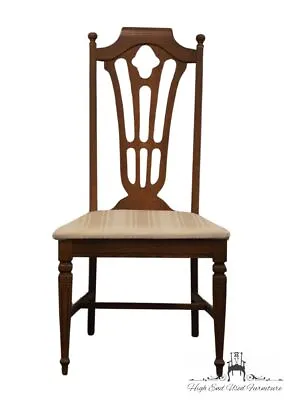 BASSETT FURNITURE Pecan Italian Mediterranean Style Dining Side Chair 352/381... • $439.99