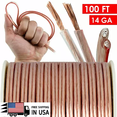 NEW 14 GA Gauge 100 Feet Ft Heavy Duty Marine Car Home Audio Cable Speaker Wire • $25.99