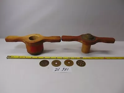 String Hopper Maker Machine  Idiappam Hand Kitchen Press Noodle Wood Vintage • $39.99