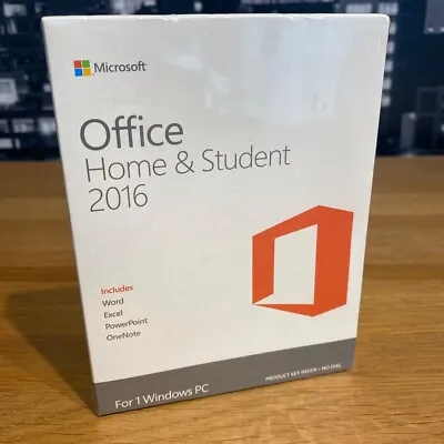 Microsoft Office 2016 Home Student Word Excel PowerPoint Lifetime 365 New Sealed • £84.99