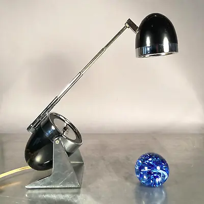 MCM Space Age Hamilton Industries Black Atomic Bullet Desk Lamp Model No. 60 • $124.65