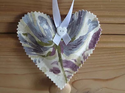 Laura Ashley Gosford Plum Fabric Hanging Heart • £3.99