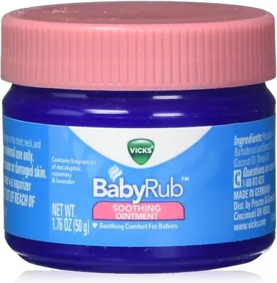 VICKS BABY RUB 50 GM 1.76 Oz • $9.89