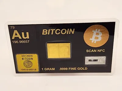 1 Gram Bitcoin Gold Snap Bar GR Bar Gold Bullion Precious Metal .9999 Gold • $202.04