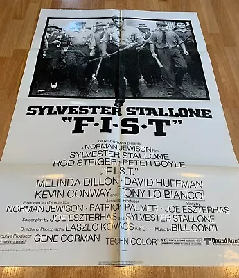 Fist 1977 Movie Poster F.I.S.T. Sylvester Stallone Union Labor Strike • $40